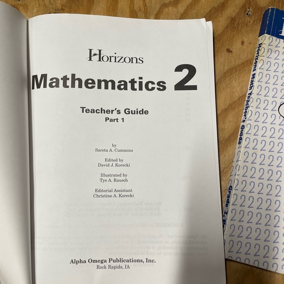 Horizons Math 2 Teacher’s Guide - Picture 2 of 8